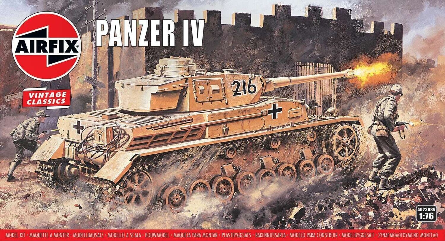 Airfix AF02308V 1/76 Panzer IV , Ausf. F 1/F 2 , Vintage Classic
