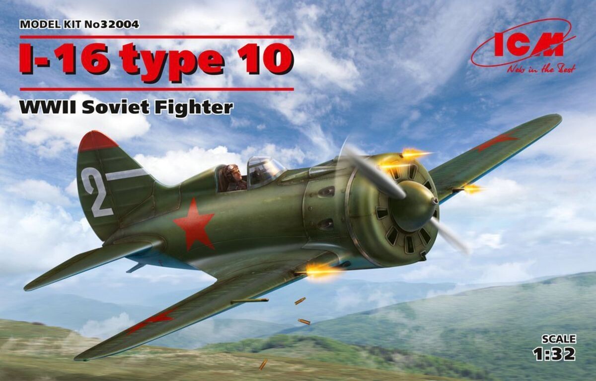 ICM ICM32004 1/32 I -16 Type 10, WWII Soviet Fighter