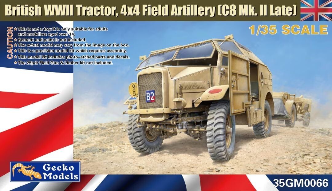 Gecko Models 35GM0066 1/35 British WWII Tractor, 4x4 Field Artillery ( Morris C8 Mk. II Late ) - ANGEBOT !!!