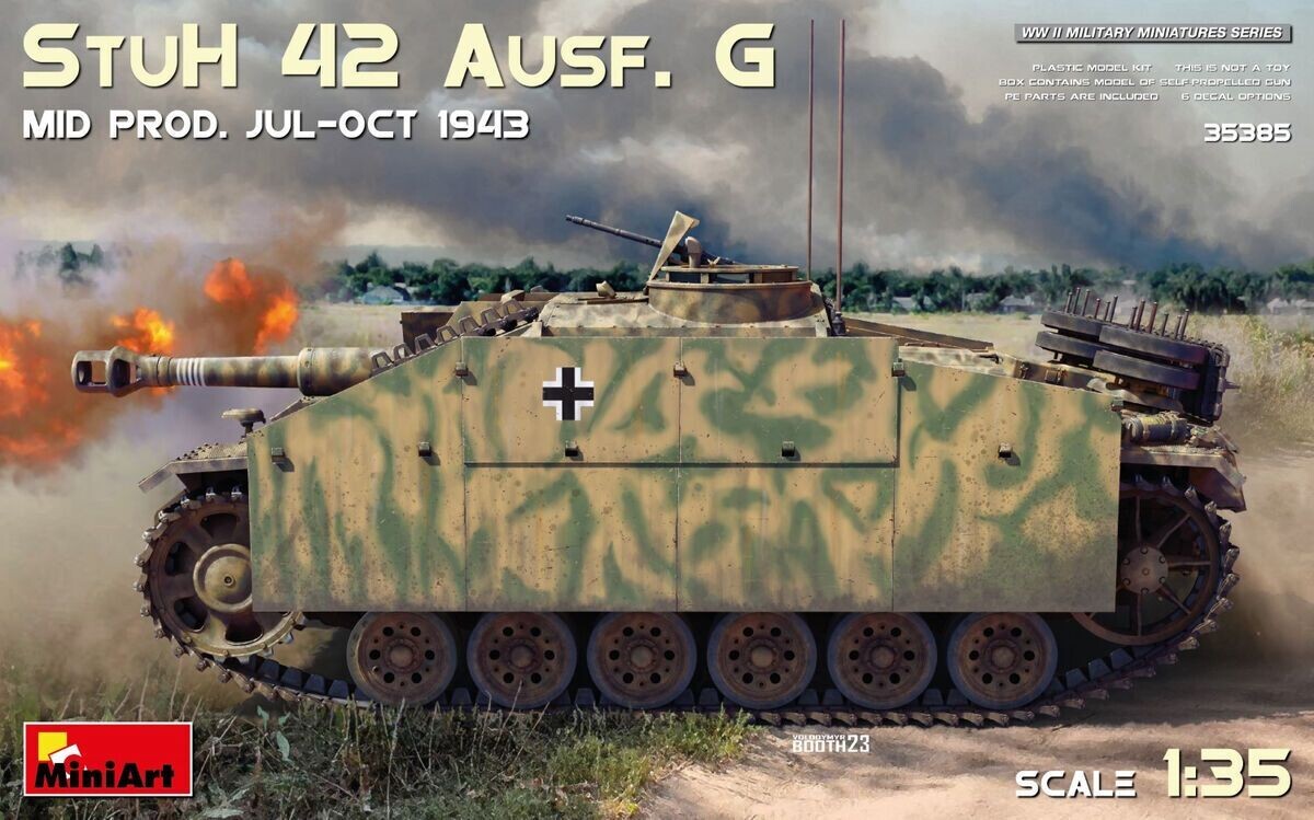 Miniart MA35385 1/35 StuH 42, Ausf. G Mid Prod. Jul. - Oct. 1943