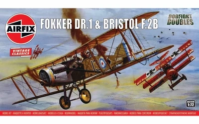 Airfix AF02141V 1/72 Fokker Dr.1 And Bristol F.2B - Dogfight Doubles
