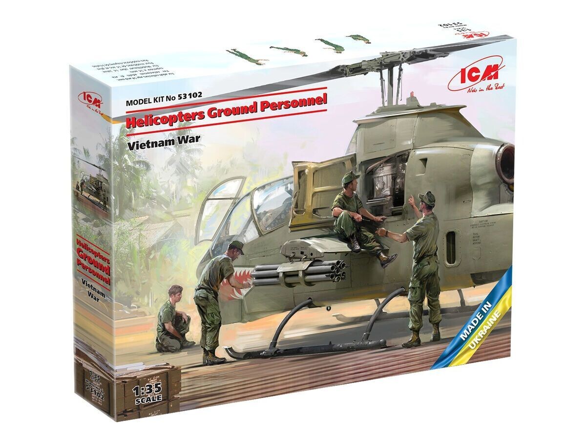ICM ICM53102 1/35 Helicopters Ground Personnel - Vietnam War