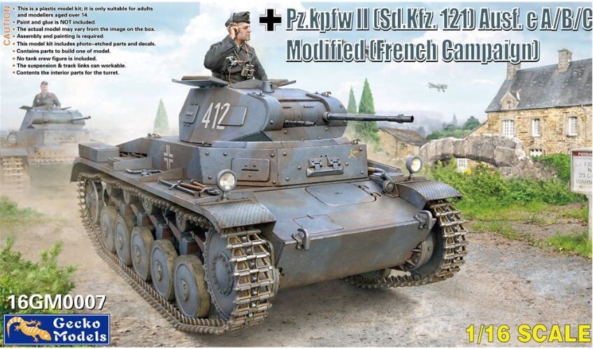 Gecko Models 16GM0007 1/16 Pz.Kpfw.II Ausf.C Modified ( French Campaign )