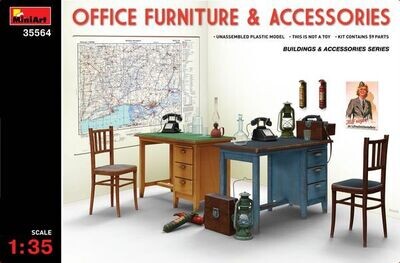 Miniart MA35564 1/35 Office Furniture & Accessories