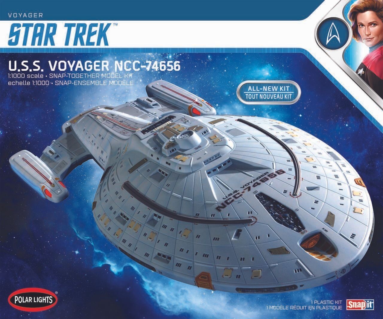 Polar Lights POL980 1/1000 Star Trek U.S.S. Voyager NCC - 74656