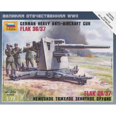 Zvezda ZV6158 1/72 GERMAN HEAVY ANTI-AIRCRAFT GUN 88MM FLAK 36/37