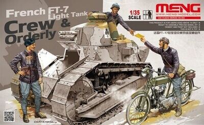 MENG HS005 1/35 French FT-17 light Tank Crew & ordery