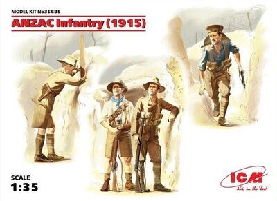 ICM ICM35685 1/35 WW.I ANZAC Infantry (1915) (4 figures)