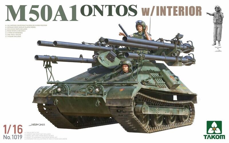 TAKOM TAK1019 1/16 M50A1 Ontos with Interior - WEIHNACHTSANGEBOT !!