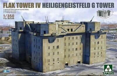TAKOM TAK6005 1/350 Flak Tower IV Heiligengeistfeld G Tower