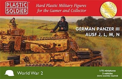 Plastic Soldier PSCV20018 1/72 Germ. Panzer III J,L,M,N