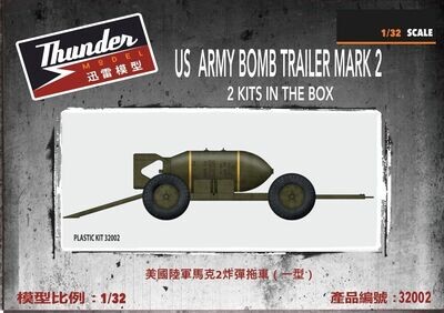 Thunder Model THU32002 1/32 US Army Bomb Trailer Mark 2 ( Set of 2 )