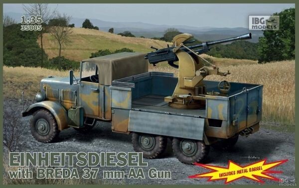 IBG IBG35005 1/35 Deut. Einheitsdiesel w/3,7cm Breda