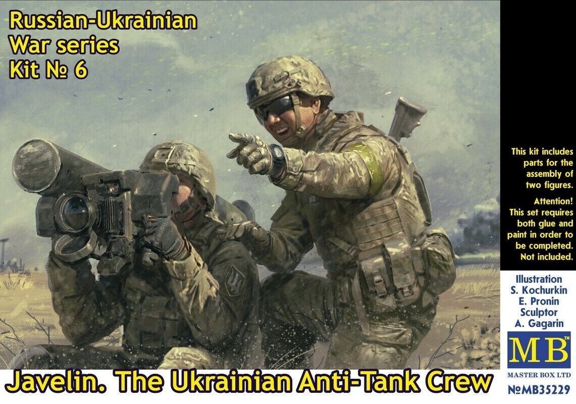 MASTER BOX MB35229 1/35 Russian - Ukrainian War Series Kit No 6. - Javelin The Ukrainian Anti -Tank Crew , 2023/24