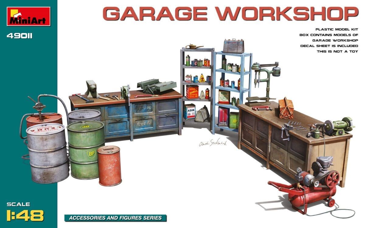 Miniart MA49011 1/48 Garage Workshop