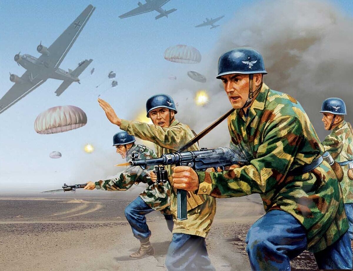 Airfix AF02712V 1/32 WW.II German Paratroops - 'VINTAGE'