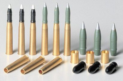 TAMIYA TM35198 1/35 StuG. III Brass 75mm & 105mm Projectiles