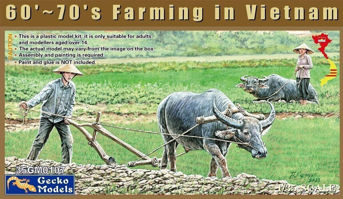 Gecko Models 35GM0107 1/35 60's~70's Farming in Vietnam