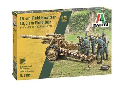 Italeri IT7082 1/72 WW.II 15 cm Field Howitzer / 10,5 cm Field Gun