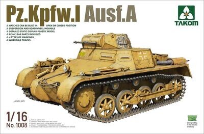 TAKOM TAK1008 1/16 Pz.Kpfw.I Ausf. A