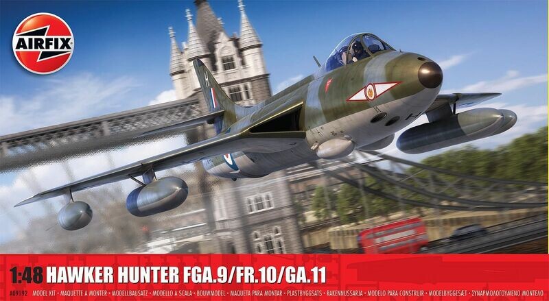 Airfix AF09192 1/48 Hawker Hunter FGA.9/FR.10/GA.11 Airfix AF09192 1/48 Hawker Hunter FGA.9/FR.10/GA.11