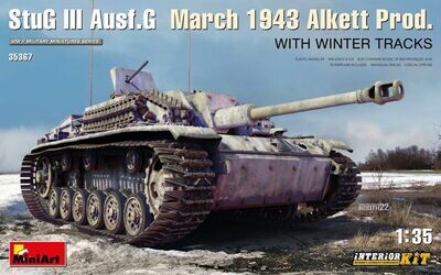 Miniart MA35367 1/35 StuG III Ausf. G March 1943 Alkett Prod. w/ Winter Tracks. INTERIOR KIT - OSTERANGEBOT !!