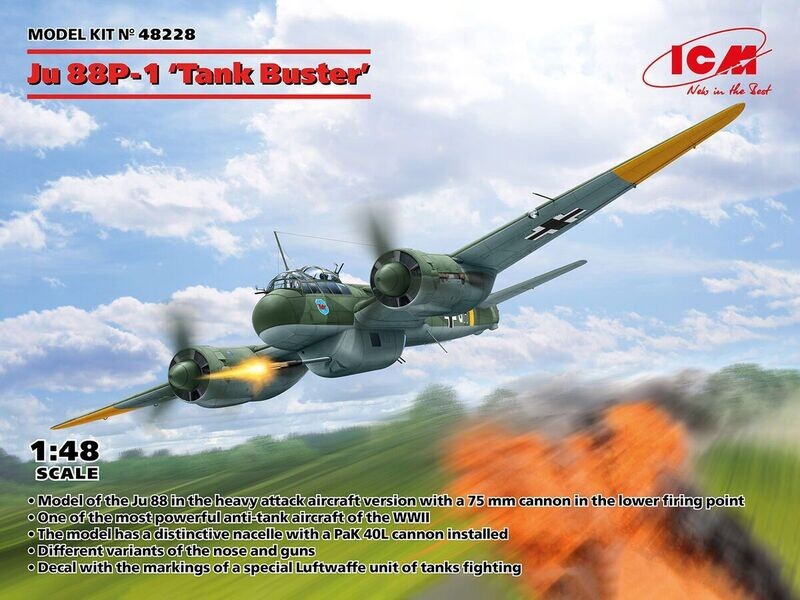 ICM ICM48228 1/48 Ju - 88P -1 'Tank Buster' ICM ICM48228 1/48 Ju - 88P -1 'Tank Buster'