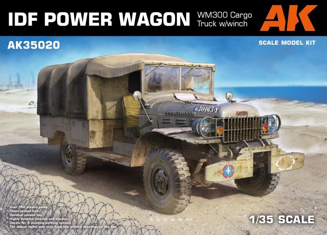 AK INTERACTIVE AK35020 - IDF Power Wagon - WM300 Cargo Truck w/ Winch