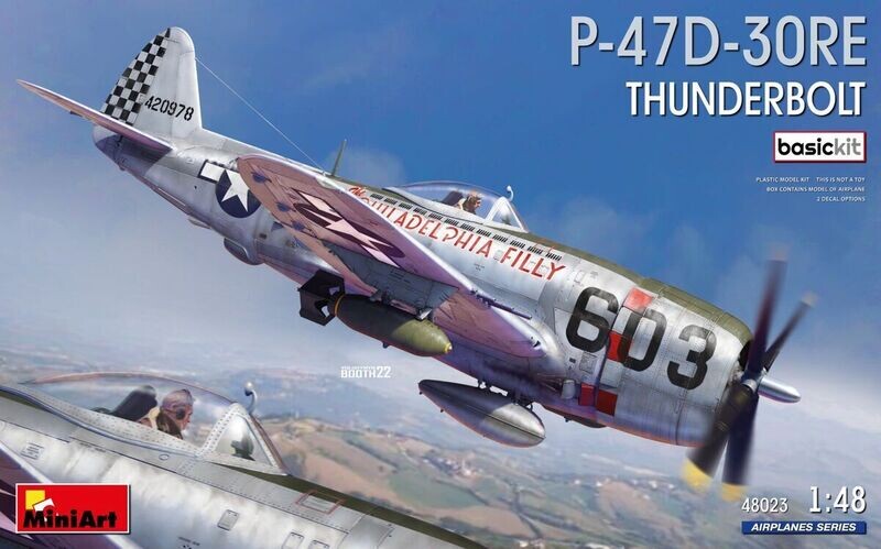 Miniart MA48023 1/48 P- 47D - 30RE Thunderbolt - Basic Kit Miniart MA48023 1/48 P- 47D - 30RE Thunderbolt - Basic Kit