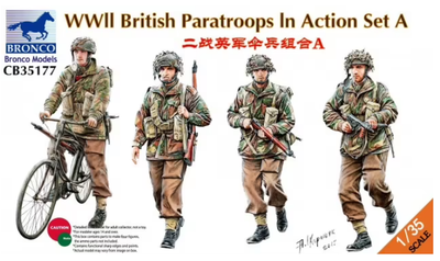 Bronco CB35177 1/35 WW.II British Paratroops In Action - Set A