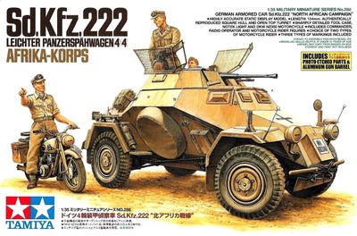 TAMIYA TM35286 1/35 Sd.Kfz.222 Leichter Panzerspahwagen 4x4 Afrika Korps