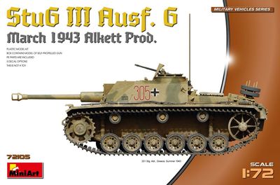 Miniart MA72105 1/72 StuG.III , Ausf. G - March 1943 , Alkett Prod.