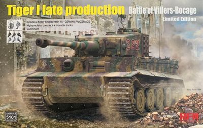 RYE FIELD MODEL RM5101 1/35 Tiger I , Late Production - Battle of Villers-Bocage 1944 ( Limited Edition )