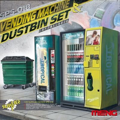 MENG SPS018 1/35 Vending Machine & Dumpster Set
