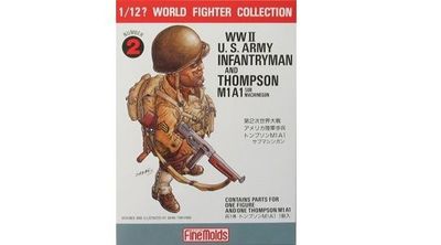 Fine Molds FM002 1/12 W.W.II U.S. Infantry Man & Thompson M1A1