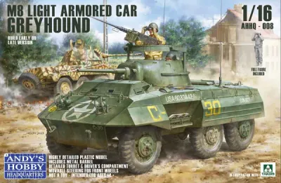 Andy's Hobby Headquarters AHHQ008 1/16 M8 Greyhound - US Light Armored Car