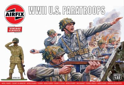 Airfix AF02711V 1/32 WW.II U.S. Paratroops - 'VINTAGE'