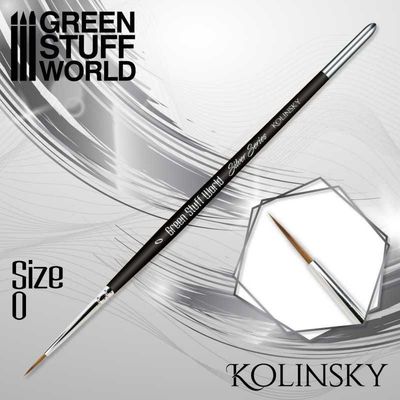 Green Stuff World GSW2354 SILVER SERIES Kolinsky Haarpinsel - 1