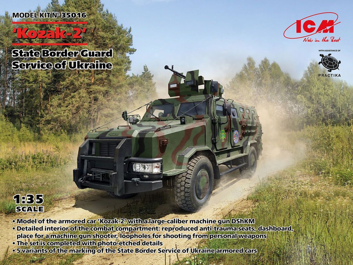 ICM ICM35016 1/35 'Kozak -2' State Border Guard Service of Ukraine - ANGEBOT !!