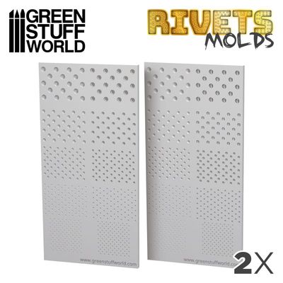Green Stuff World GSW1420 Silkon Texturplatten - NIETEN