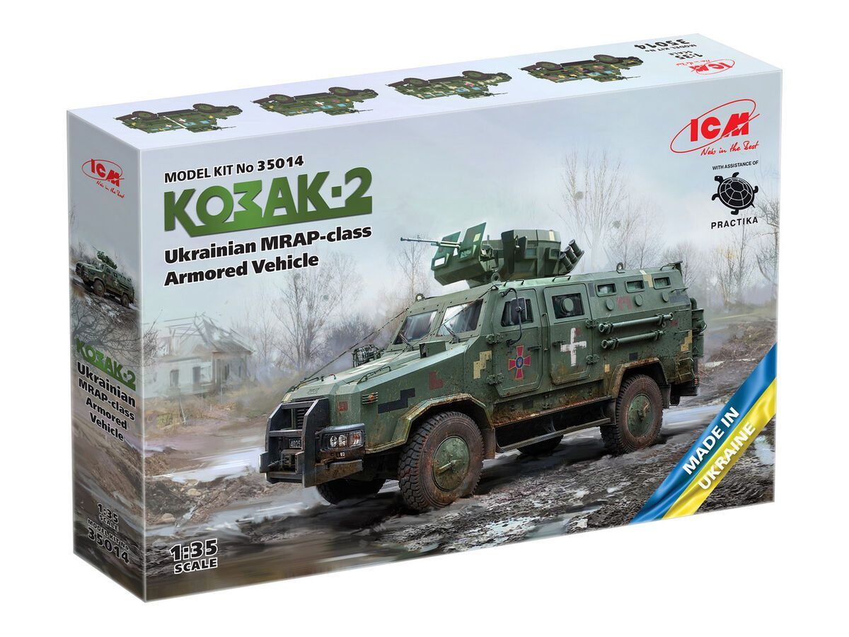 ICM ICM35014 1/35 Kozak -2 Ukrainian MRAP Class Armored Vehicle - ANGEBOT !!