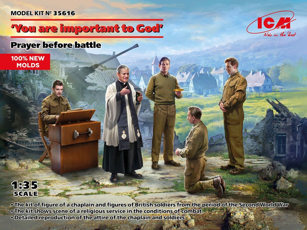 ICM ICM35616 1/35 WW.II 'You Are Important To God' Prayer Before Battle