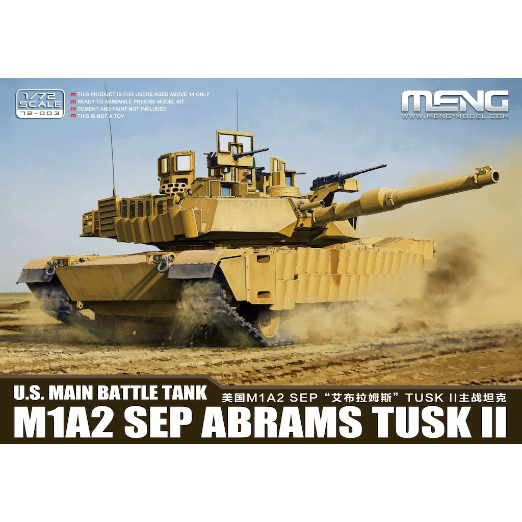 MENG ME72003 1/72 US M1A2 SEP Abrams TUSK II