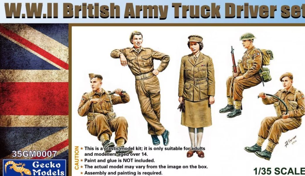 Gecko Models 35GM0007 1/35 WW.II British Army Truck Driver Set