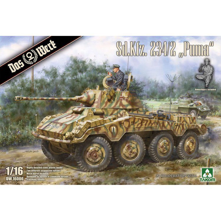 DAS WERK DAW16006 1/16 Sd.Kfz. 234/2 “Puma” DAS WERK DAW16006 1/16 Sd.Kfz. 234/2 “Puma”