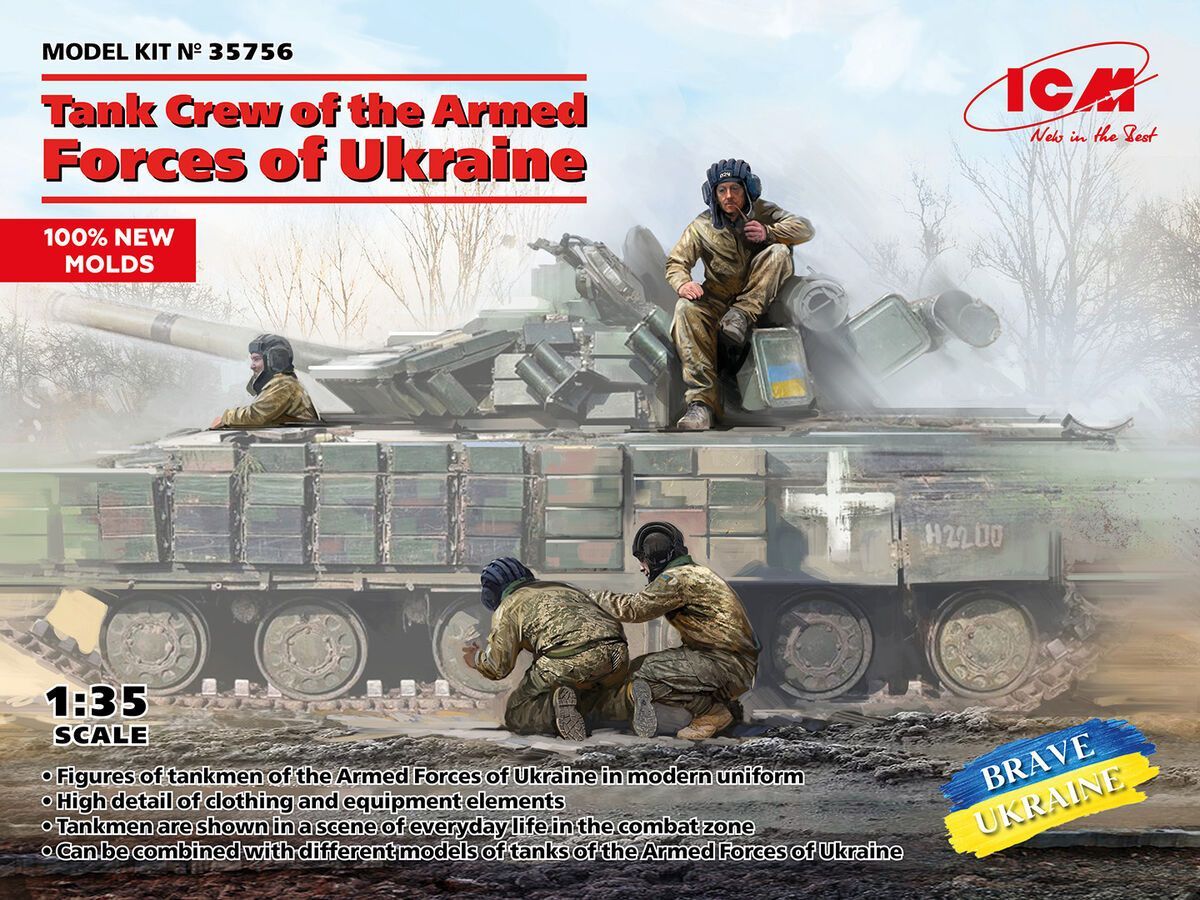 ICM ICM35756 1/35 Tank Crew of the Armed Forces of Ukraine