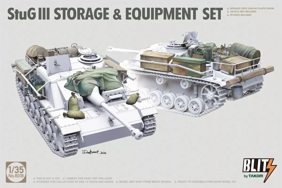 TAKOM TAK8018 1/35 StuG. III - Storage & Equipment Set