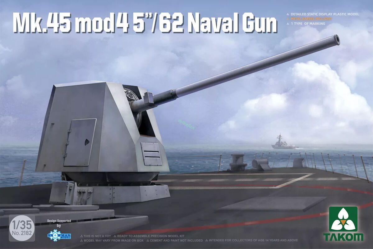 TAKOM TAK2182 1/35 Mk.45 Mod 4 5"/62 Naval Gun