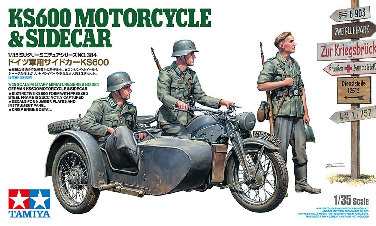 TAMIYA TM35384 1/35 Zündapp KS600 & Sidecar