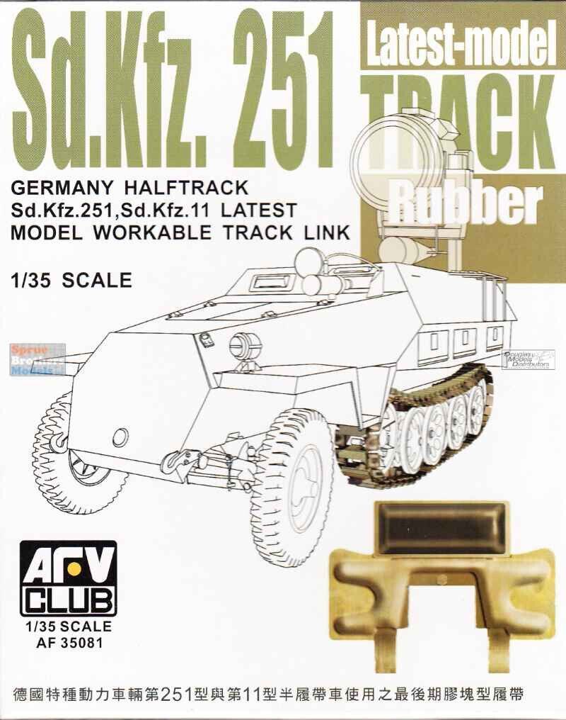 AFV CLUB AFV35081 1/35 Sd.Kfz.251Track - Latest Model Rubber